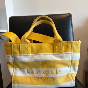 Kate Spade Yellow Canvas Tote Bag